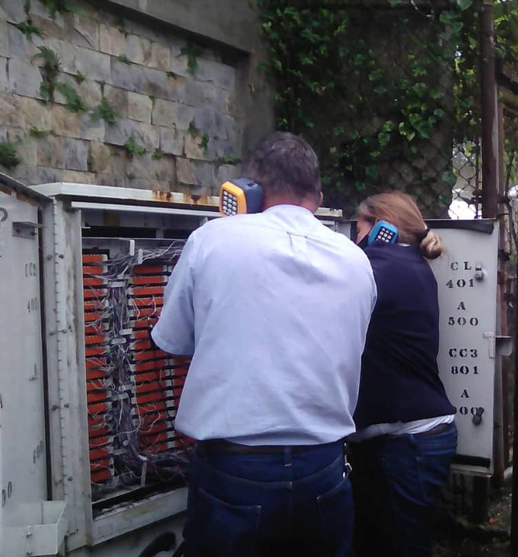 Reparan averías de telefonía e Internet en Carrizal