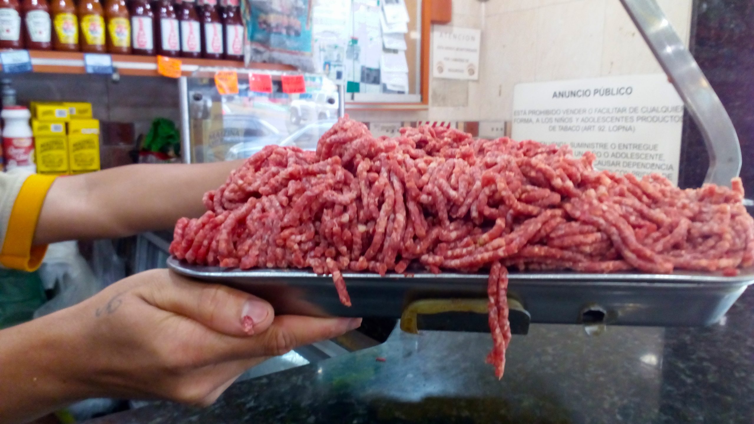 La carne molida es la que más se comercializa