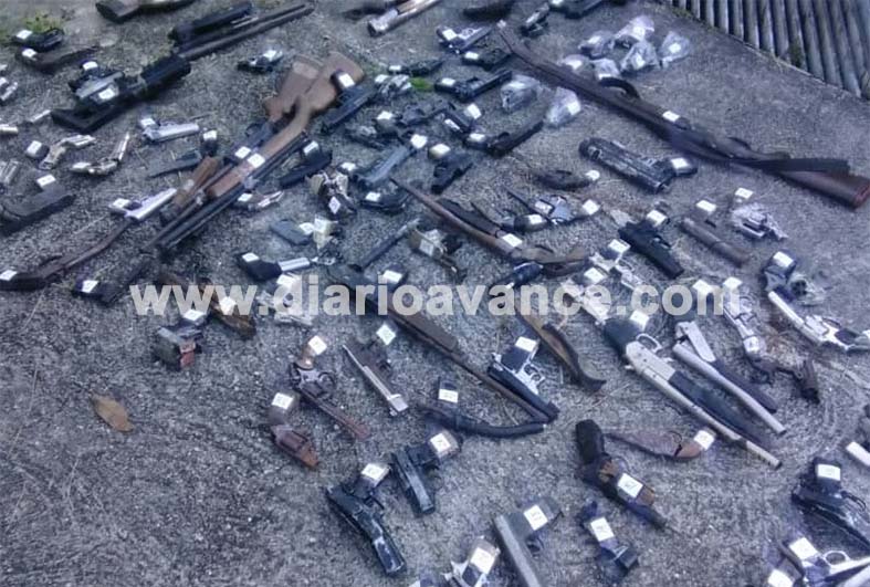 Poliguaicaipuro entregó 111 armas de fuego para su destrucción