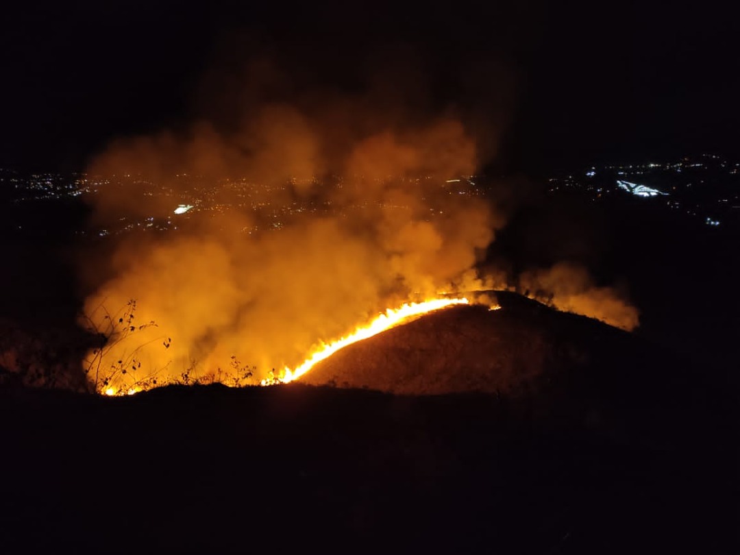 Alarma por incendio forestal cerca del parque Macarao