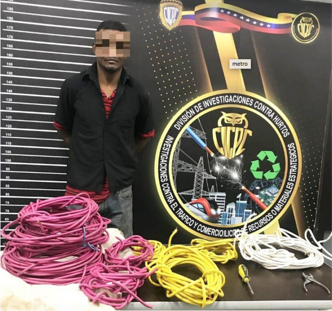 Detenido hombre por robo de cableado