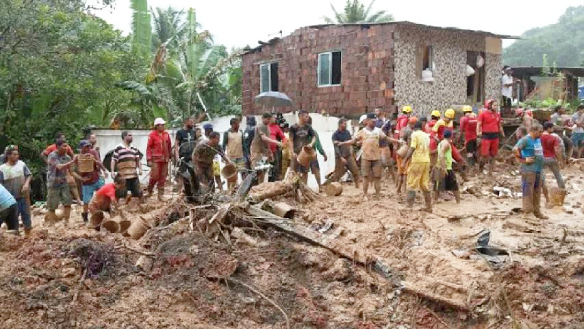 Al menos 28 personas murieron en Brasil debido a las fuertes lluvias