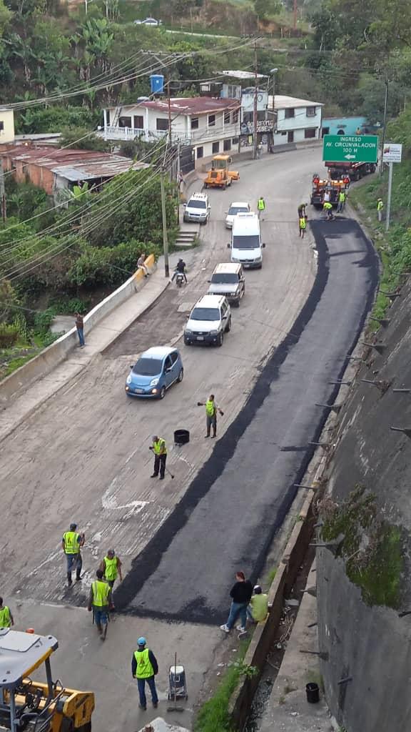 Colocarán más de 600 toneladas de asfaltado en la vía a San Pedro