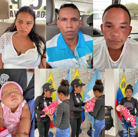 Encuentran sana y salva a la bebe secuestrada en Carabobo