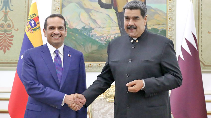Maduro se reunió con el ministro de Catar