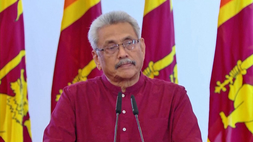 Parlamento de Sri Lanka recibió renuncia de Rajapaksa