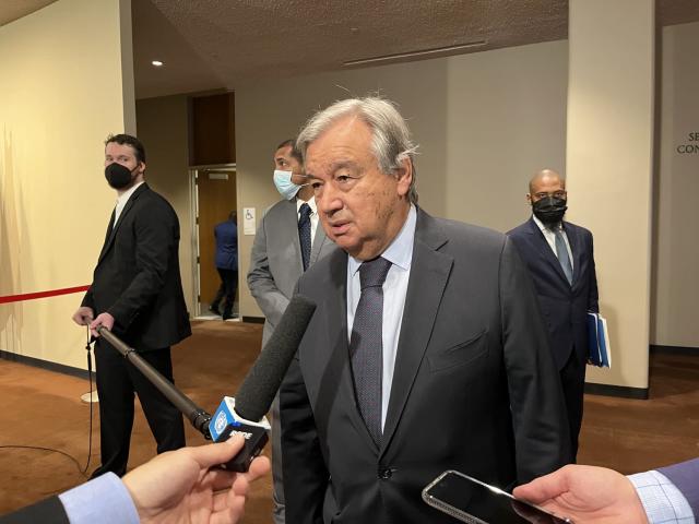 <strong>Guterres preocupado por la seguridad global</strong>