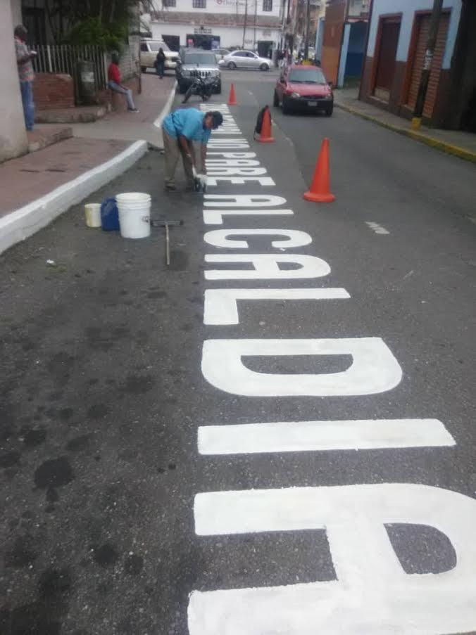 Demarcación de vías se extiende a cuatro sectores de Carrizal