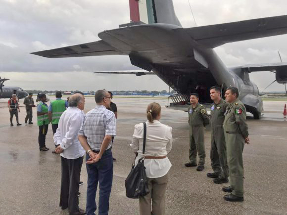 Cuba recibe ayuda material desde México para recuperación