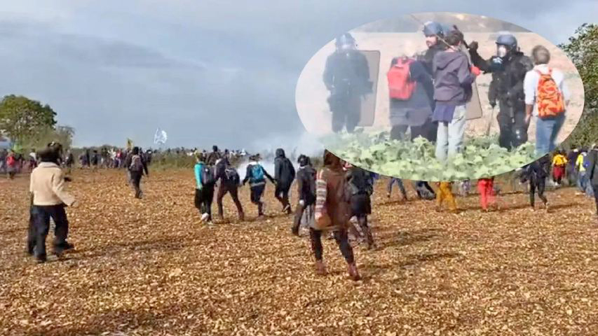 Al menos 7 heridos y 4 detenidos en una protesta por un embalse en Francia