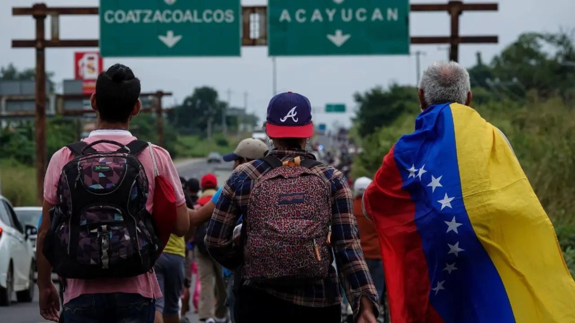 Venezolanos irrumpen en calles de Managua rumbo a EEUU