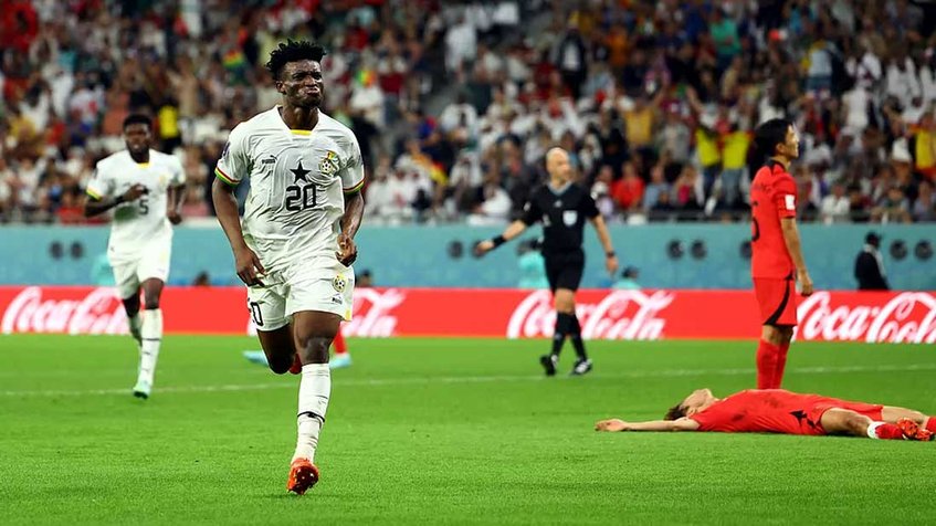 Ghana derrota a Corea del Sur en un partidazo