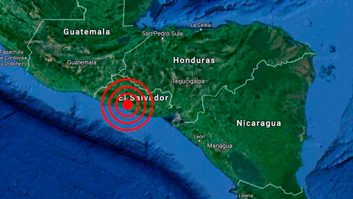 El Salvador registra 4 sismos tras el temblor de magnitud 6