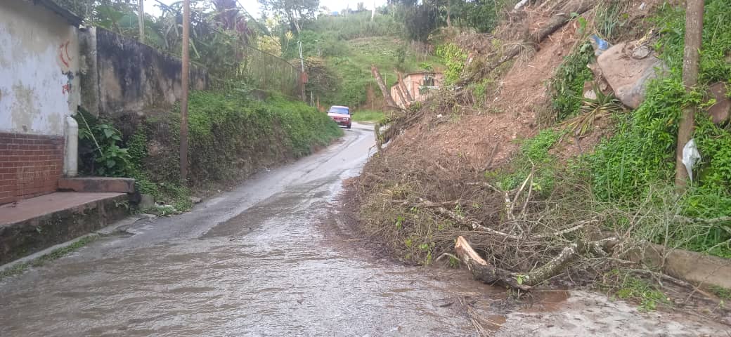 Deslizamiento de tierra afecta carretera en Cecilio Acosta