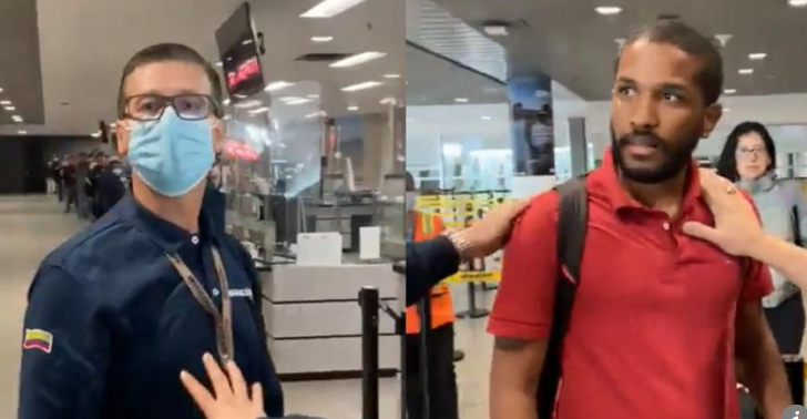 Funcionario de migración agrede a un viajero en el aeropuerto El Dorado