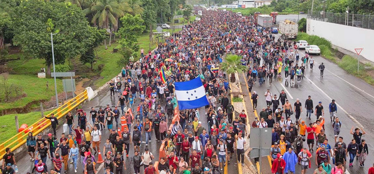Sale la primera caravana migrante del 2023 rumbo a EEUU