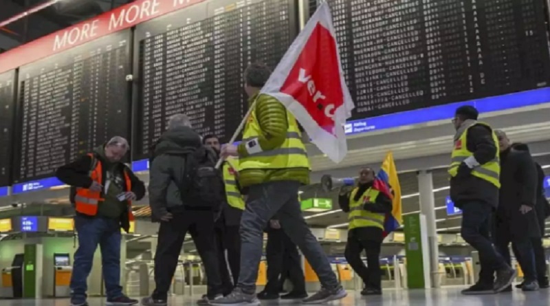 Suspenden casi 200 vuelos en Alemania por huelga de sector aéreo