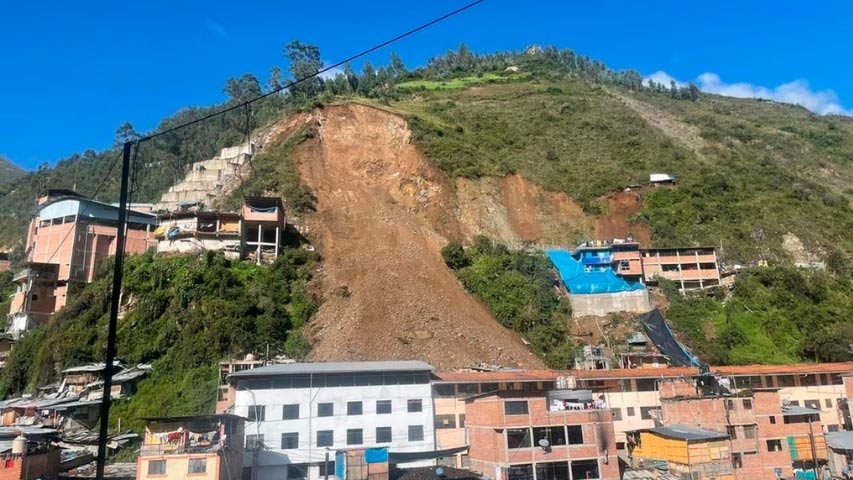 Al menos 15 personas mueren por alud en el sur de Perú