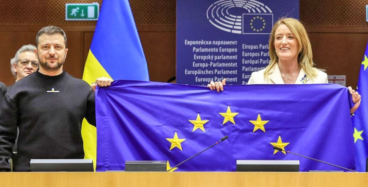 Zelenski agradece apoyo de la UE y pide acelerar entrega de armas