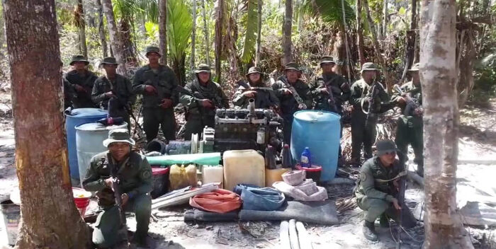 Desmantelan campamento de minería ilegal en el Parque Yapacana