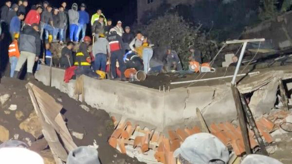 16 muertos en un deslizamiento de tierra en el sur de Ecuador