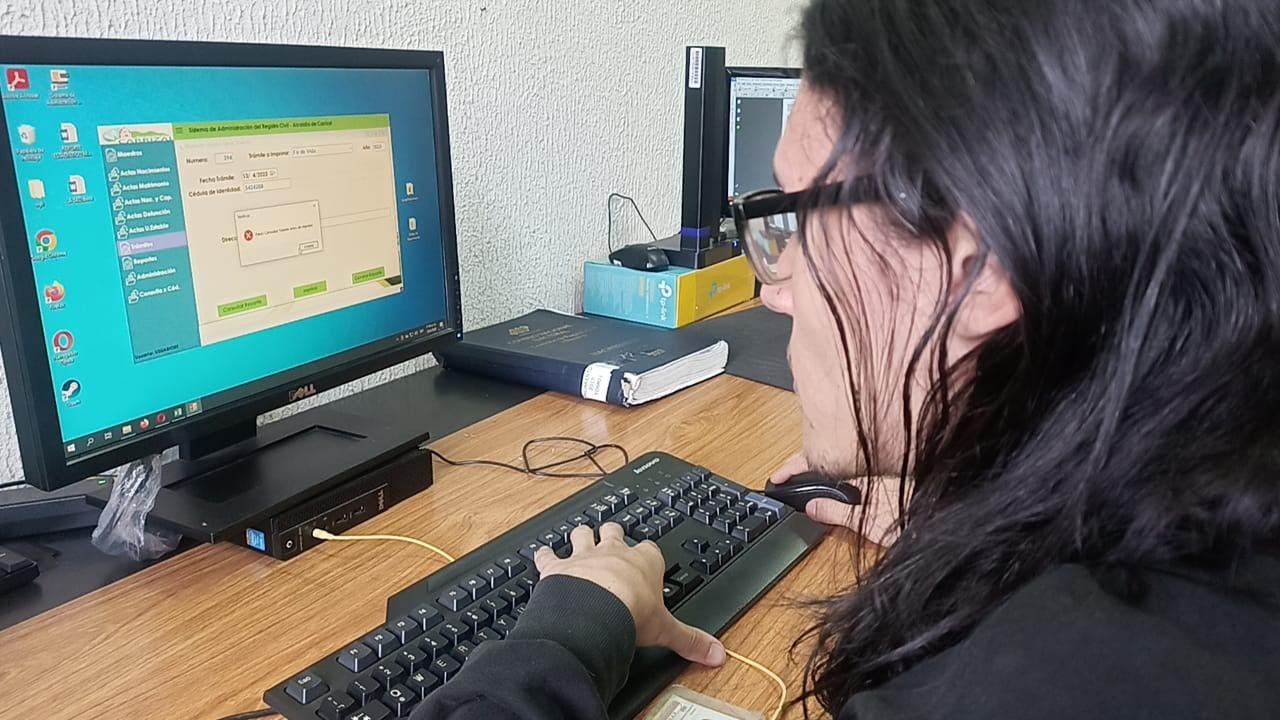 Activan digitalización de la oficina de Registro Civil de Carrizal