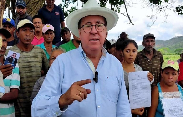Pérez Vivas plantea Ley de Tierras para luchar contra extorsiones en Lara