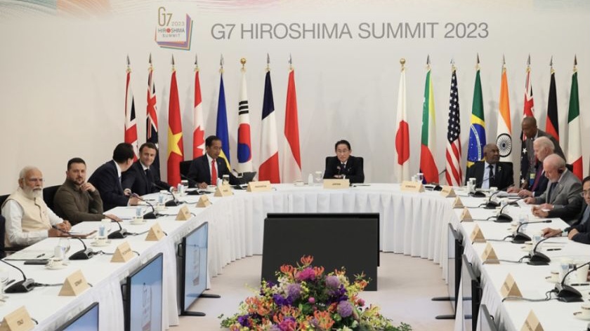 El G7 inicia una reunión con Zelenski centrada en ayuda militar a Kiev