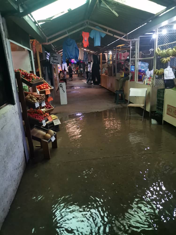 Lluvias castigan a concesionarios del Mercado de El Paso