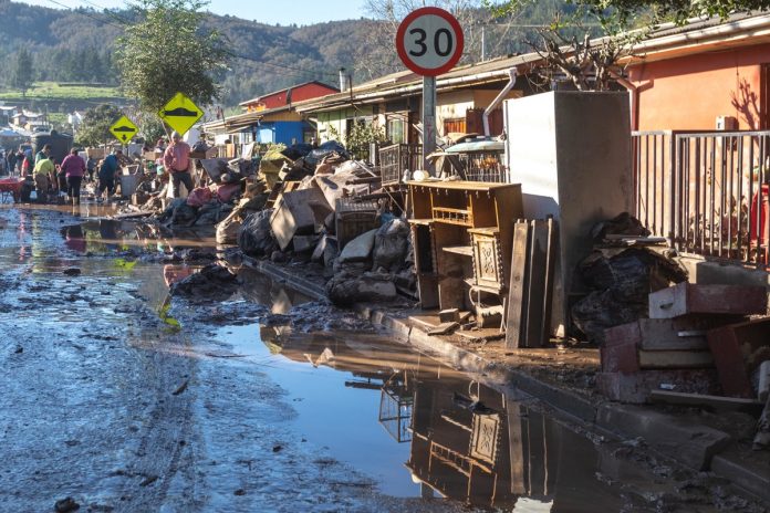 Intensas lluvias en Chile dejaron 4 desaparecidos