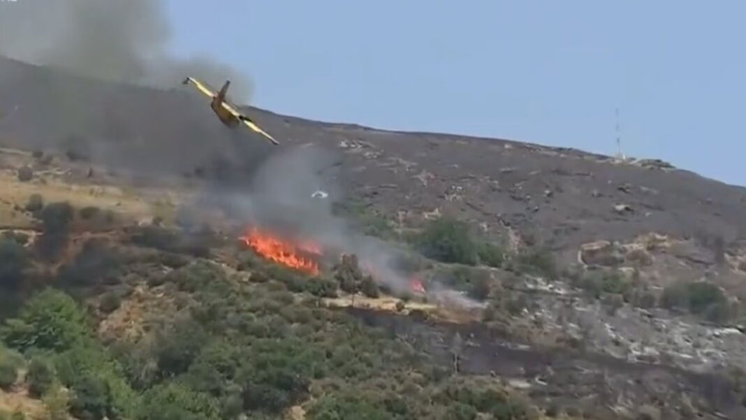 Avión cisterna se estrelló mientras luchaba contra las llamas en Grecia