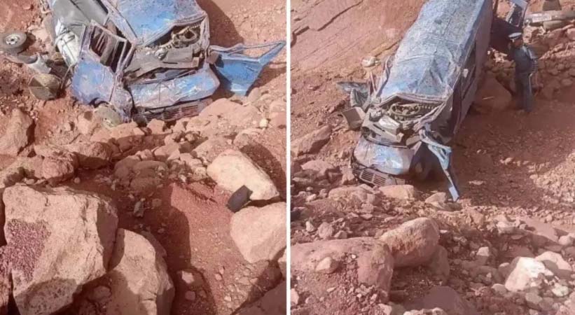 Mueren 24 personas al caer furgoneta por un acantilado en Marruecos