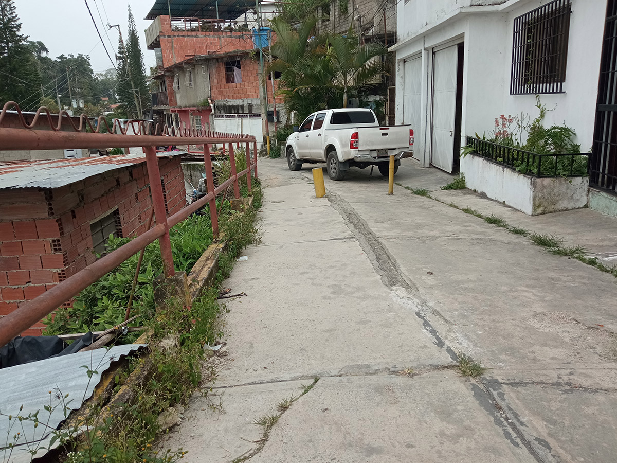 Deslizamientos de tierra fracturan calle Cecilio Acosta