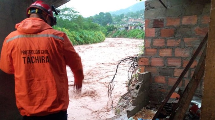 24 casas afectadas por las fuertes lluvias de las últimas horas en Táchira