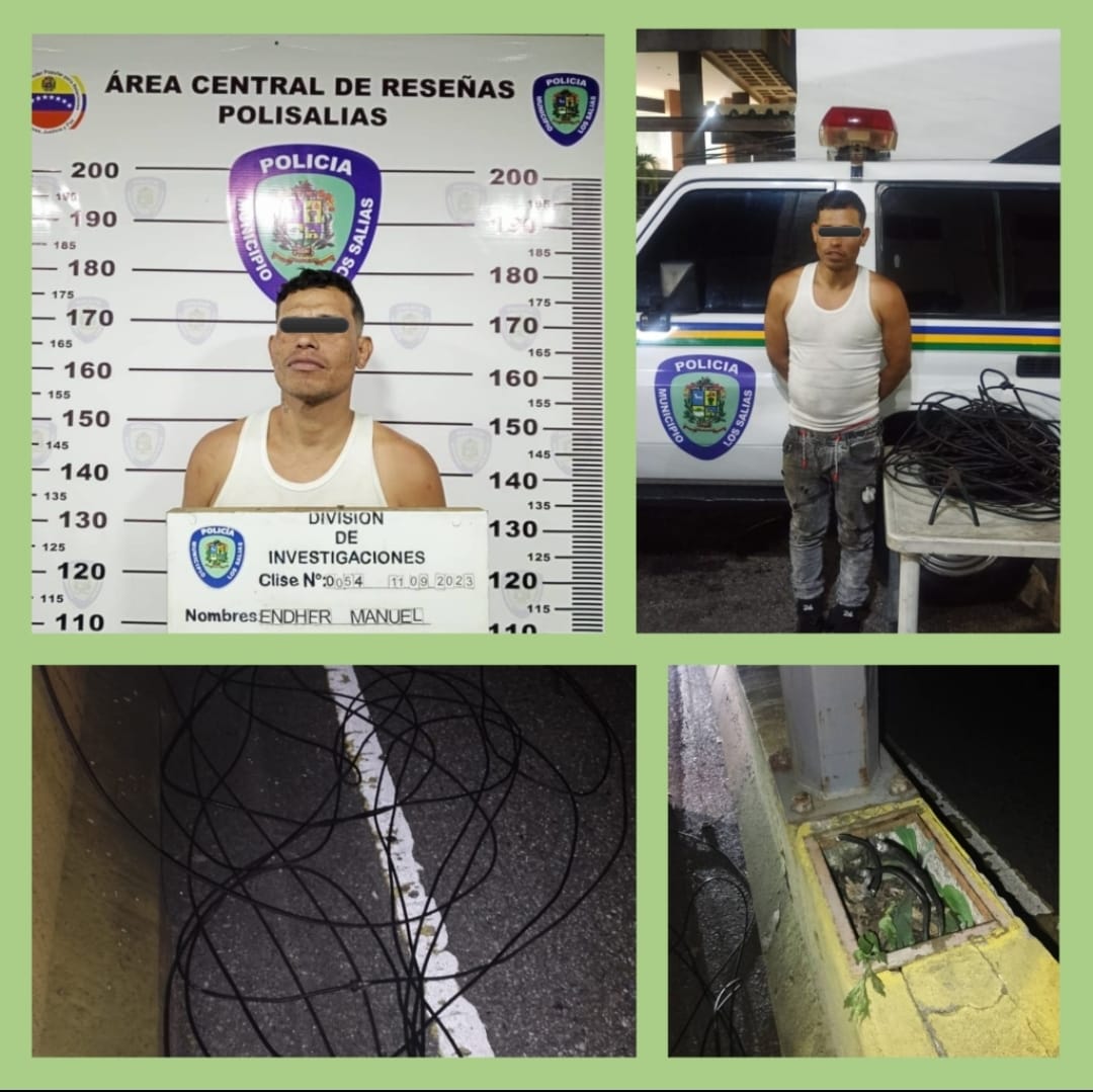 Tras las rejas un hombre que robó 80 metros de cable en la Panamericana