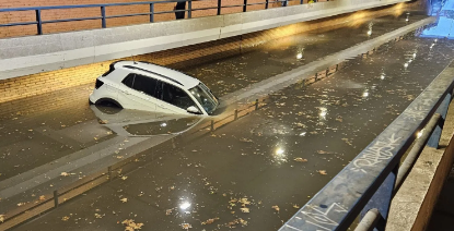 Fuertes lluvias en Madrid provocan inundaciones