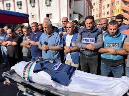 36 periodistas y trabajadores de prensa han muerto tras bombardeos en Gaza.