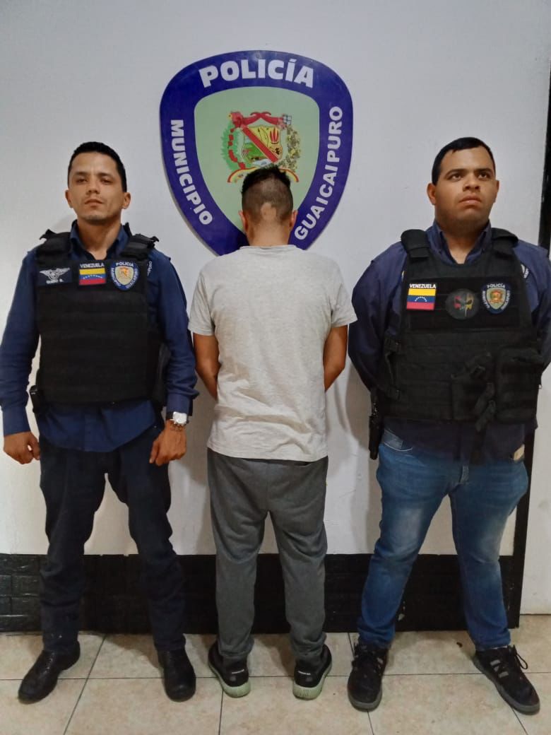 Dio una golpiza a su pareja y ahora está preso en Poliguaicaipuro