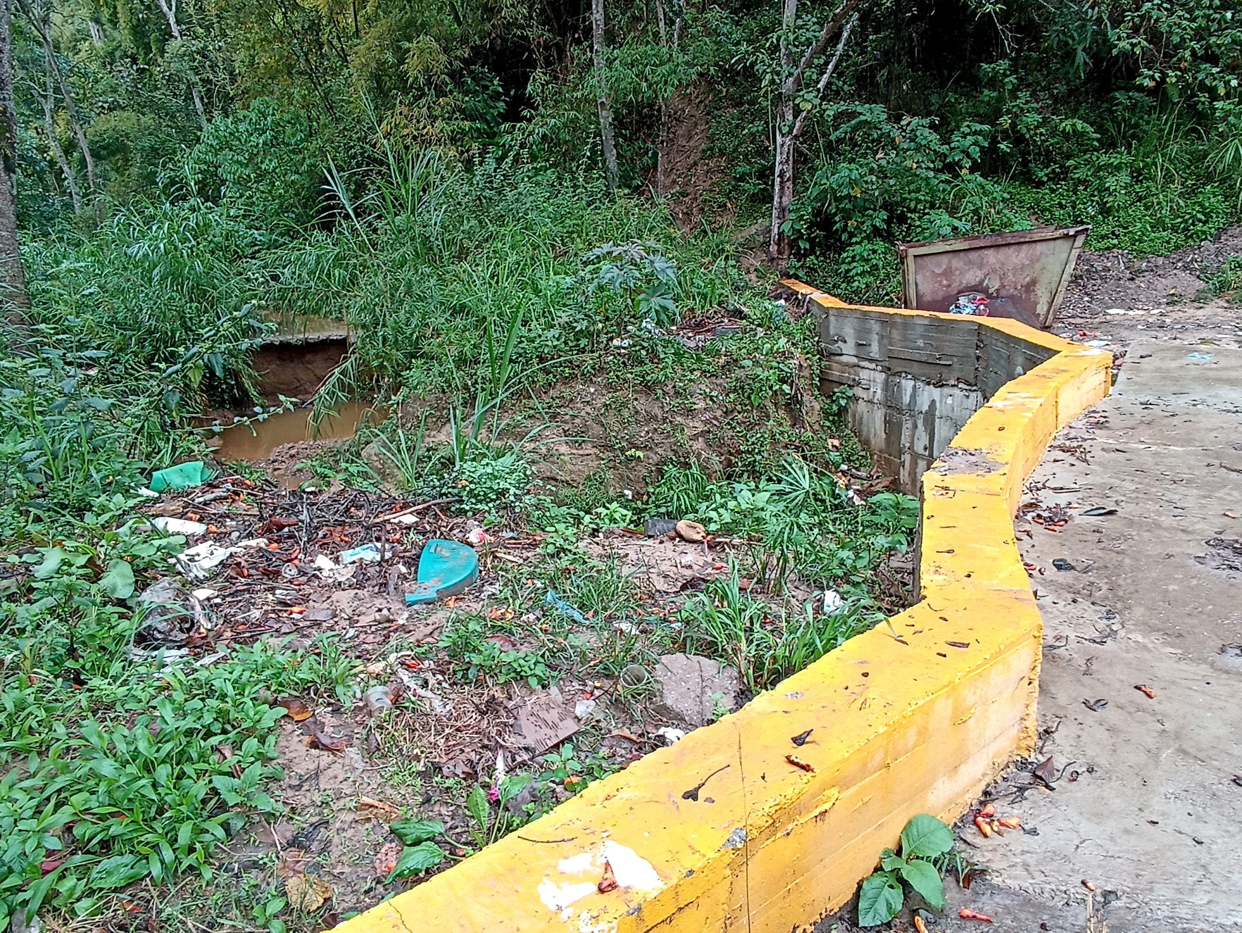 Escombros arrastrados por las lluvias tapan tanquillas en Los Lagos