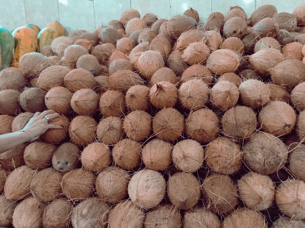 Cocos listos para dulces de Semana Santa