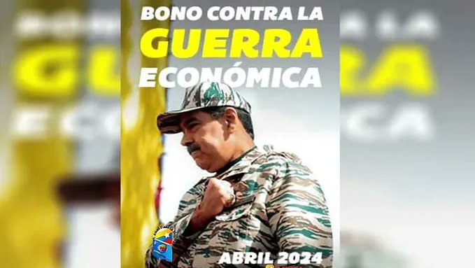 Continúa el pago del Bono de Guerra Económica, abril 2024