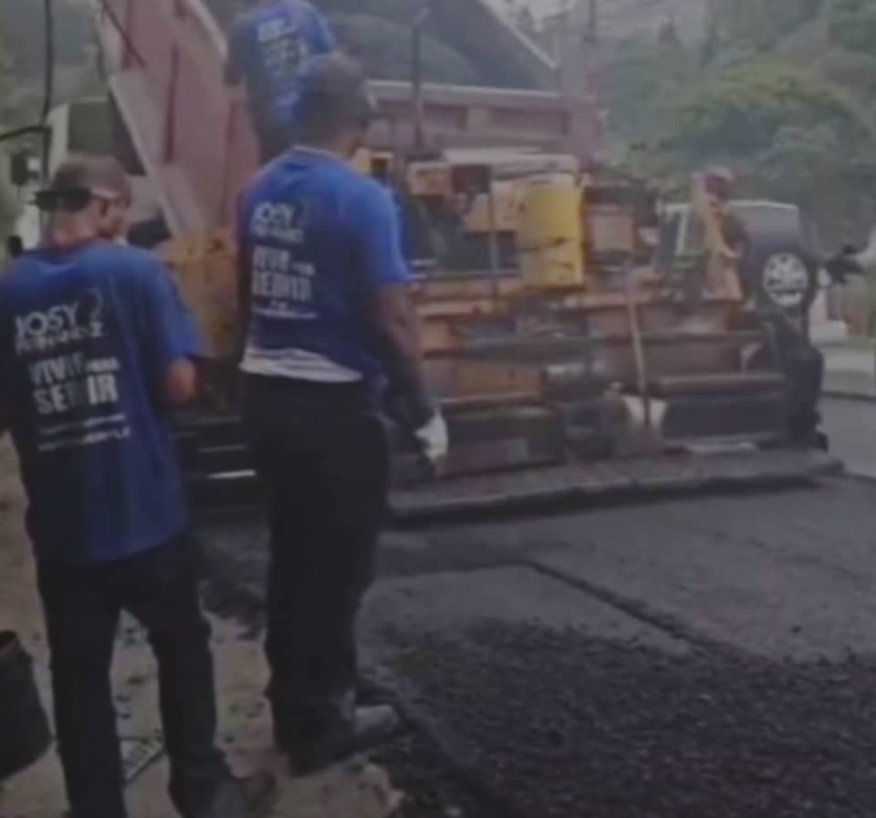 Más de mil toneladas de asfalto han aplicado en Los Salias