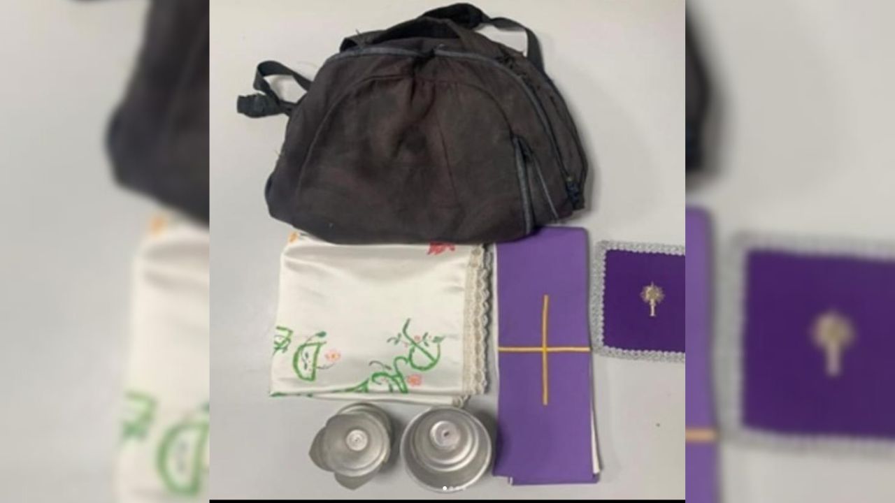 Presos tres sacrílegos