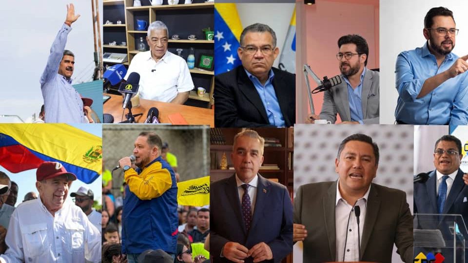 Uno de estos 10 candidatos será el presidente de Venezuela