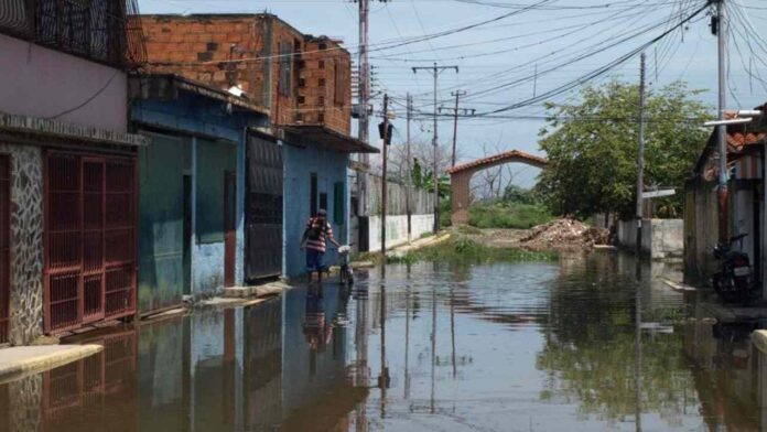 El sur de Maracay afectado por las lluvias