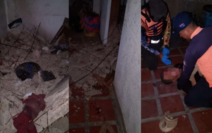 A padre e hijo les cayó el techo encima