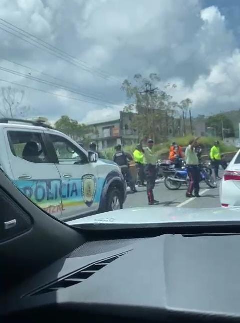 Grave motorizado que derrapó en la Panamericana