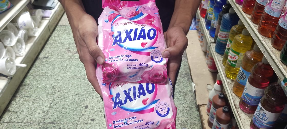 Jabones en polvos importados compiten con marcas nacionales