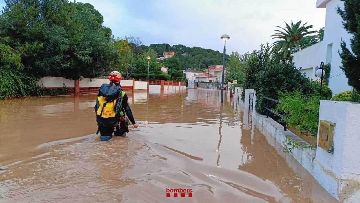 Alerta máxima en Cataluña por torrenciales lluvias