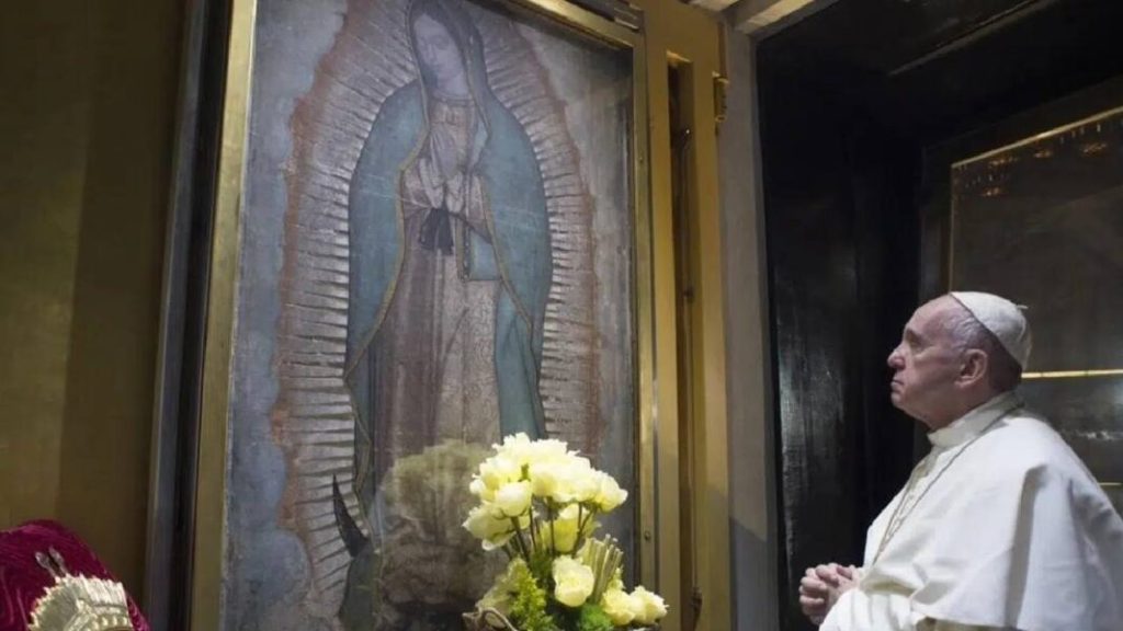 El papa lamenta el uso «ideológico» de la Virgen de Guadalupe